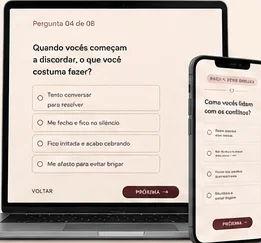 Diagnóstico interativo em notebook e celular